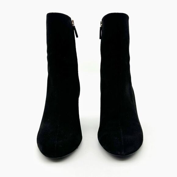 GUCCI Melville Black Suede Boots Size 39.5 US 9.5 Studded Heeled Bootie - Picture 8 of 14